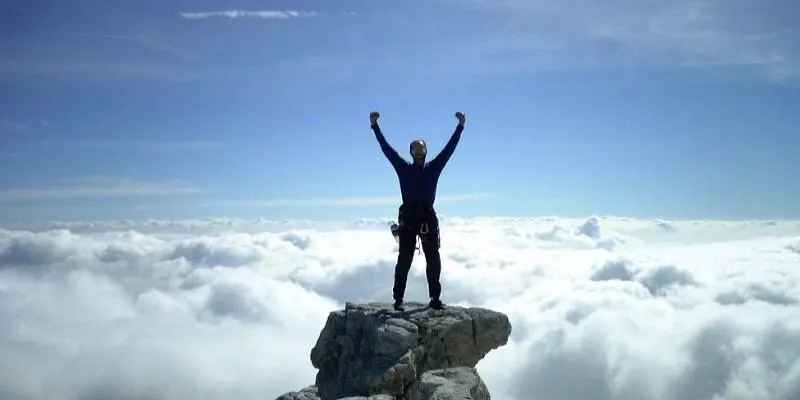 Mountain peak view